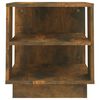 vidaXL Coffee Table Smoked Oak 40x40x43 cm Engineered Wood