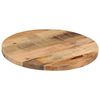 vidaXL Table Top Ø 60x2.5 cm Round Solid Wood Rough Mango
