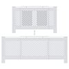 vidaXL MDF Radiator Cover White 205 cm