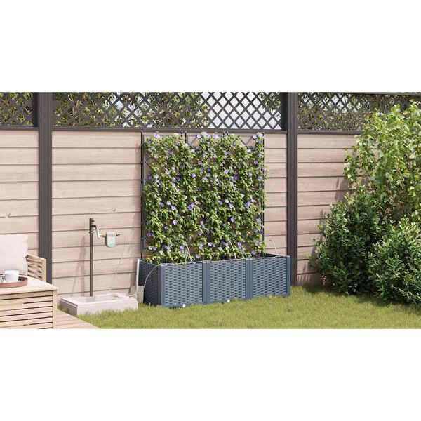 vidaXL Garden Light grey 120 x 40 x 142 cm Steel