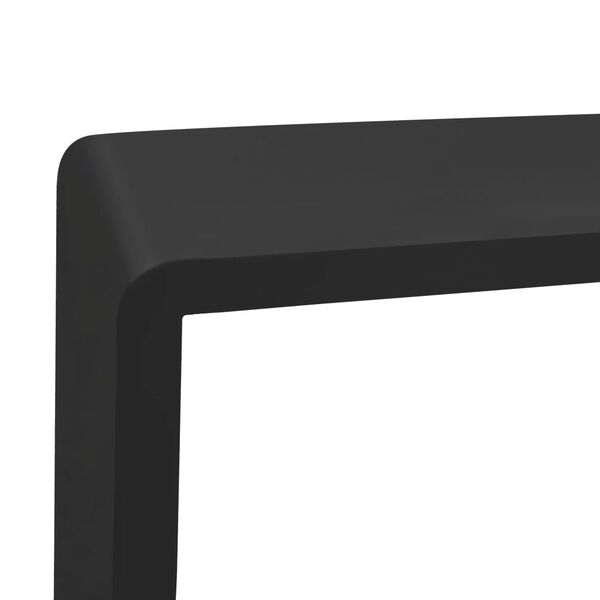 vidaXL Wall Cube Shelves 3 pcs Black MDF