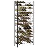 vidaXL Wine Rack for 96 Bottles Black Iron
