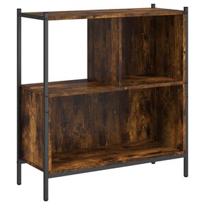 vidaXL Bookcase Smoked Oak 72x28x77.5 cm Engineered Wood