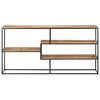 vidaXL Sideboard 150x30x75 cm Rough Mango Wood