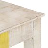 vidaXL Console Table White 115x35x77 cm Rough Mango Wood