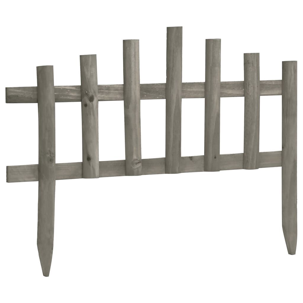 vidaXL Lawn Edgings 10 pcs Firwood 4.4 m