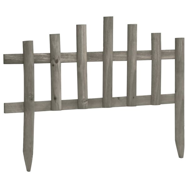 vidaXL Lawn Edgings 10 pcs Firwood 4.4 m