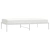 vidaXL Metal Bed Frame without Mattress White 100x190cm