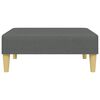 vidaXL 2-Seater Sofa Bed with Pillows and Footstool Dark Grey Velvet