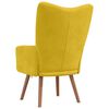 vidaXL Relaxing Chair Mustard Yellow Velvet
