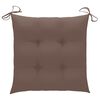 vidaXL Garden Chairs with Tea Table and Cushions Solid Acacia Wood