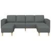 vidaXL Sofa Set Dark grey Fabric