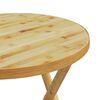 vidaXL Folding Garden Table &Oslash;55x75 cm Bamboo