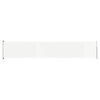 vidaXL Patio Retractable Side Awning 117x600 cm Cream