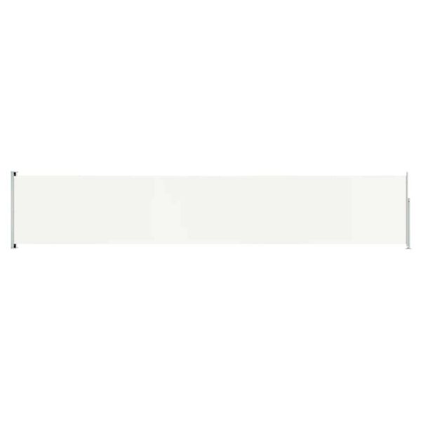 vidaXL Patio Retractable Side Awning 117x600 cm Cream