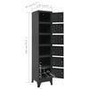 vidaXL Locker Cabinet Anthracite 38x40x180 cm Steel