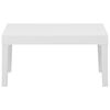 vidaXL 3 Piece Garden Lounge Set with Cushions Plastic White