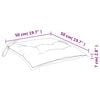 vidaXL Pallet Cushions 2pcs Taupe 50x50x7 cm Oxford Fabric