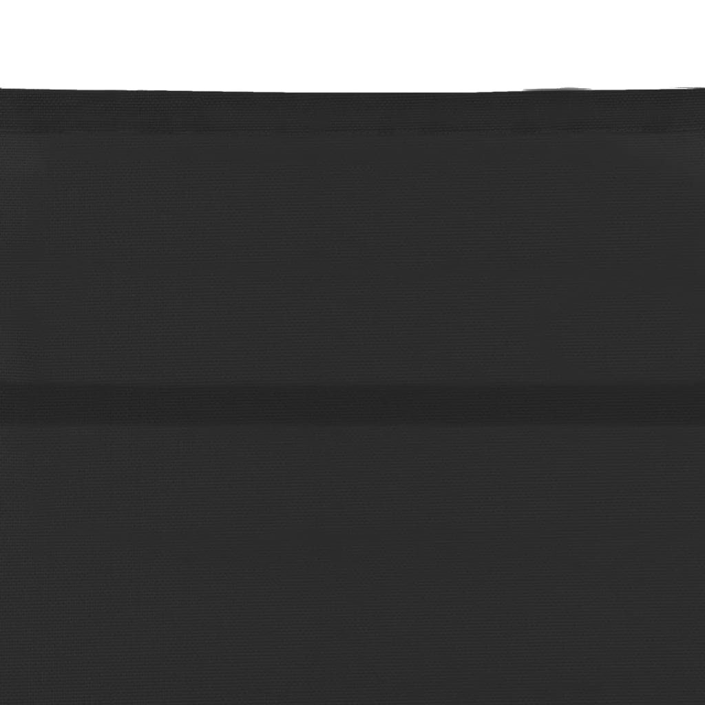 vidaXL Sun Lounger Textilene and Aluminium Black
