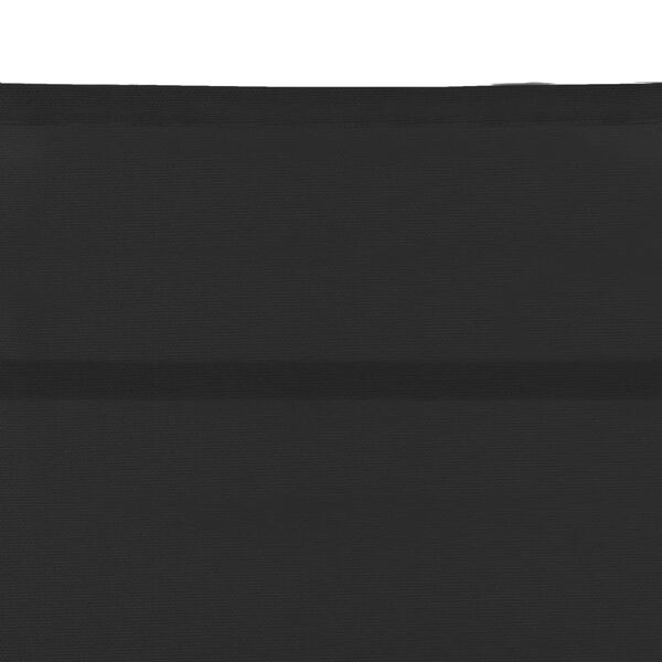 vidaXL Sun Lounger Textilene and Aluminium Black