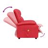 vidaXL Massage Recliner Red Faux Leather