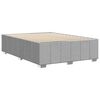 vidaXL Bed Frame without Mattress Light Grey Queen Fabric