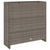 vidaXL Storage Cabinet with Storage Grey 100 x 36 x 102 cm Rattan