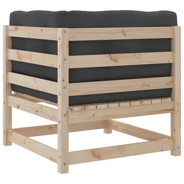 vidaXL 7 Piece Garden Sofa Set with Cushions Solid Wood Pine