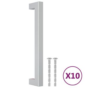 vidaXL Cabinet Handles 10 pcs Silver 160 mm Stainless Steel