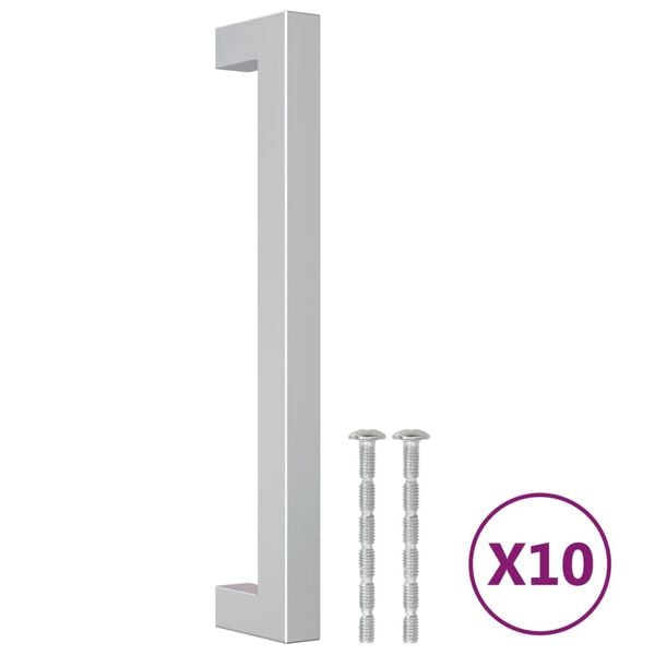 vidaXL Cabinet Handles 10 pcs Silver 160 mm Stainless Steel