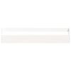 vidaXL Wall-mounted Shoe Racks 2 pcs White 110x9x23 cm Solid Wood Pine