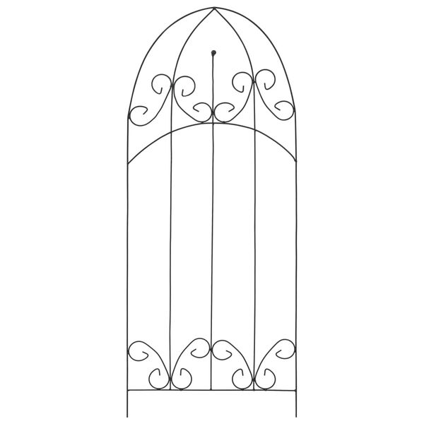 vidaXL Plant Climbing Racks 3 pcs Black 40x100 cm Iron