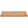 vidaXL Square Table Top 40x40x2.5 cm Solid Wood Teak