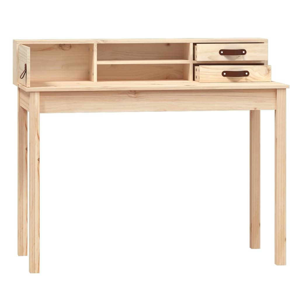 vidaXL Desk 110x50x93 cm Solid Wood Pine