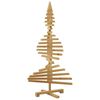 vidaXL Wooden Christmas Tree with Stand Brown 120 cm Solid pine wood