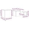 vidaXL Side Tables 3 pcs Smoked Oak Engineered Wood