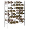 vidaXL Wine Rack for 48 Bottles White Metal