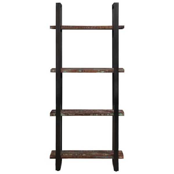 vidaXL 4-Tier Bookcase 80x40x180 cm Solid Reclaimed Wood