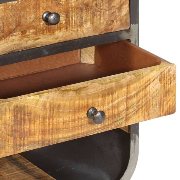 vidaXL Highboard 40x30x126 cm Solid Wood Mango