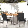 vidaXL Garden Chairs 2 pcs Steel and Textilene Black