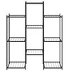 vidaXL Flower Stand 83x25x100 cm Black Iron