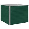 vidaXL Raised Garden Bed 100x100x77 cm Galvanised Steel Green