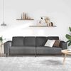 Fabric Sofa with Cushion Dark Grey Corduroy fabric
