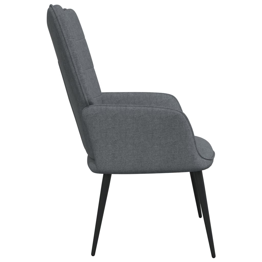 vidaXL Relaxing Chair Dark Grey Fabric