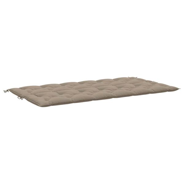 vidaXL Garden Bench Cushion Taupe 200x(50+50)x7cm Oxford Fabric
