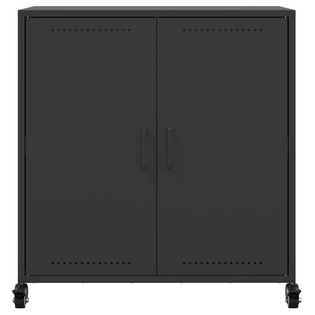 vidaXL Sideboard Black 68.5x39x72 cm Steel