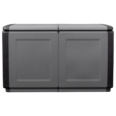 vidaXL Garden Storage Box 96x53x57 cm 230 L Dark Grey and Black