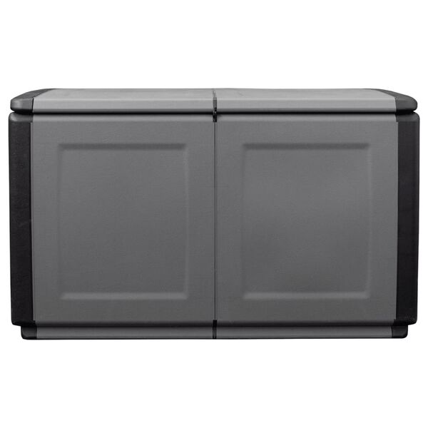 vidaXL Garden Storage Box 96x53x57 cm 230 L Dark Grey and Black