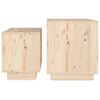 vidaXL Nesting Coffee Tables 2 pcs Solid Wood Pine