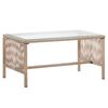 vidaXL 4 Piece Garden Lounge Set with Cushion Poly Rattan Beige